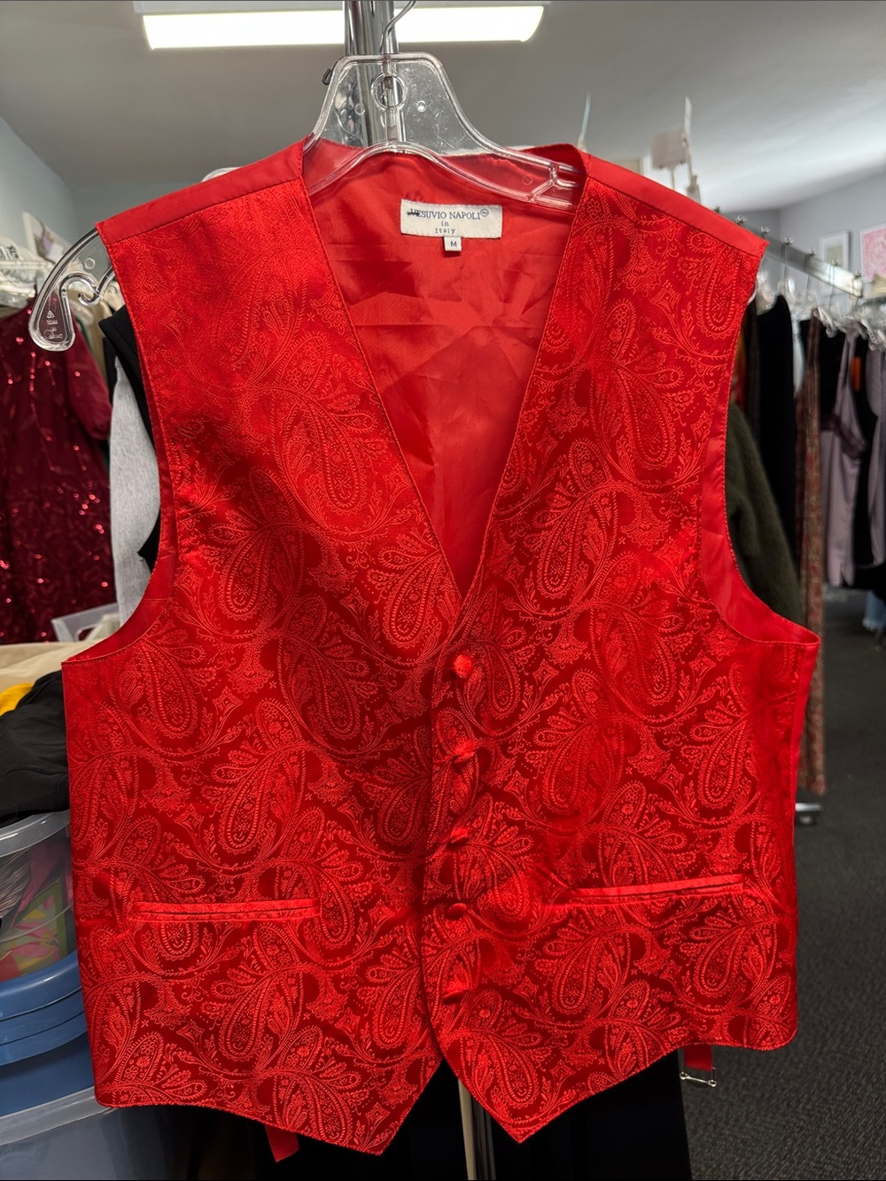 Vintage Vesuvio Napoli ren faire vest M // 091836